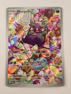 Pokemon TCG Morpeko Paradox Rift Holo Card 206/182 Near Mint Condition - Image 1
