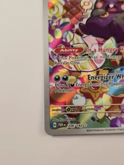 Pokemon TCG Morpeko Paradox Rift Holo Card 206/182 Near Mint Condition - Image 5