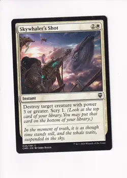 2020 MAGIC THE GATHERING MTG COMMANDER LEGENDS SKYWHALER'S SHOT (#1) (X) - Image 1