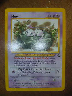 Pokemon Mew Card 47 Promo Black Star Wizards of the Coast Near Mint - Image 1