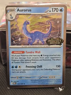 Pokemon Aurorus Perfect Order Promo Stamped Card 024/088 TCG SEALED - Image 1