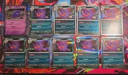 Gengar 10 Card Lot 050/088 Me03: Perfect Order Holo Lot + 2 Reverse Holo, 1 Jap - Image 1