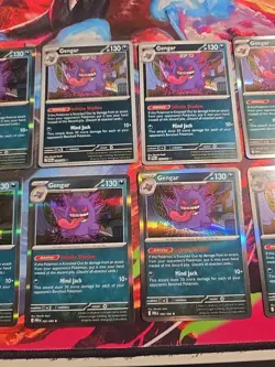 Gengar 10 Card Lot 050/088 Me03: Perfect Order Holo Lot + 2 Reverse Holo, 1 Jap - Image 4
