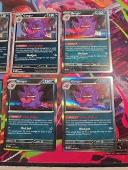 Gengar 10 Card Lot 050/088 Me03: Perfect Order Holo Lot + 2 Reverse Holo, 1 Jap - Image 5