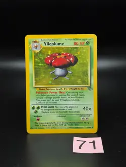 Pokemon TCG Vileplume Jungle 15/64 Holo Unlimited Holo Rare Vintage Card - Image 1