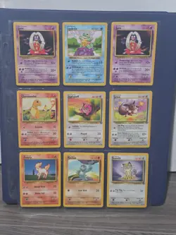 Pokemon Binder Lot of 234 Base Set Cards 1999 Wizards Great VINTAGE Meowth Rare - Image 1