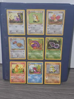 Pokemon Binder Lot of 234 Base Set Cards 1999 Wizards Great VINTAGE Meowth Rare - Image 3