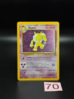 Hypno 8/62 Fossil Holo Rare Vintage Original Pokemon Card - Image 1