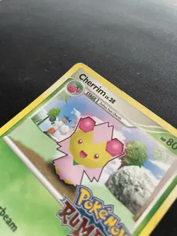 Pokemon Rumble Cherrim Promo Card 2 Stage 1 Solarbeam 80 HP Regular 2009 - Image 2