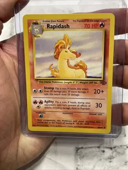 Rapidash 44/64 Jungle Uncommon Unlimited Pokemon TCG NM/MT Vintage Pokemon Card - Image 1
