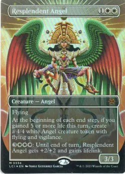 MTG: The Lost Caverns of Ixalan: Foil Borderless Resplendent Angel: LP Condition - Image 1