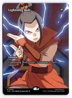Magic: The Gathering Avatar: TLA Lightning Bolt (Borderless) - Image 1