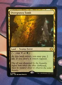 MTG Overgrown Tomb x1 Near Mint from Lorwyn Eclipsed (ECL) - Image 1