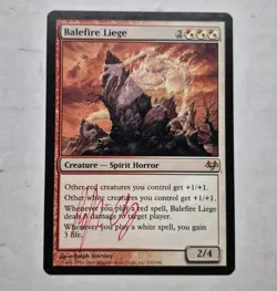 UNPLAYED SIGNED NM MTG Balefire Liege Eventide RALPH HORSLEY EDH CUBE MAGIC VTG - Image 1