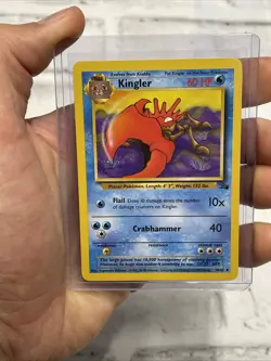 Pokemon Kingler 38/62 - Fossil - Uncommon Pokemon Card Vintage NM/MT Vtg WOTC - Image 1