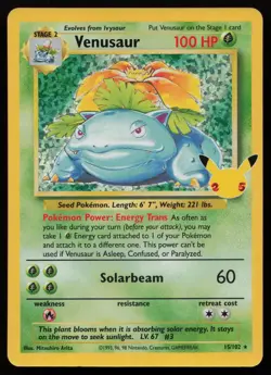 Venusaur 15/102 Classic Collection Celebrations: Classic Collection Pokemon NM - Image 1