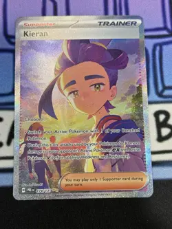 Pokemon TCG Kieran Trainer Prismatic Evolutions Card 174/131 - Image 1