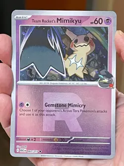 POKEMON TEAM ROCKET'S MIMIKYU 097/217 UNCOMMON REVERSE HOLO ASCENDED HEROES NM - Image 1