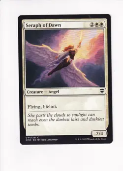2020 MAGIC THE GATHERING MTG COMMANDER LEGENDS SERAPH OF DAWN (X) - Image 1