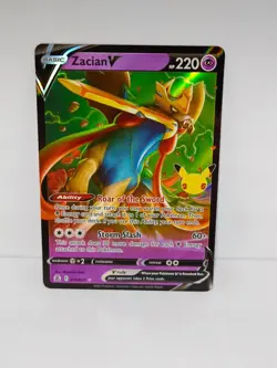 Pokemon TCG Zacian V 016/025 Celebrations Full Art Ultra Rare Holo - Image 1