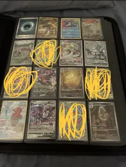 Binder Full Of Pokemon Cards All Are Moderately Played Only Couple To Near Mint! - Image 1