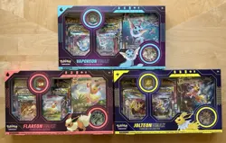 Pokemon Eevee Evolution VMAX Premium Collection Box Set of 3 Great Condition - Image 1