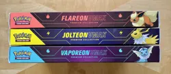 Pokemon Eevee Evolution VMAX Premium Collection Box Set of 3 Great Condition - Image 3