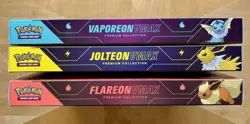 Pokemon Eevee Evolution VMAX Premium Collection Box Set of 3 Great Condition - Image 5