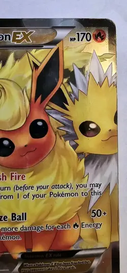Pokemon Flareon EX (Full Art) RC28-32 Generations: Radiant Collection Holo - Image 3