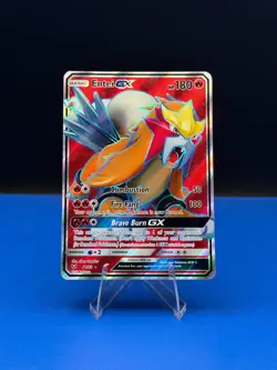 Pokemon Entei GX 71/73 Full Art Holo Rare Shining Legends 2017 - NM - Image 1