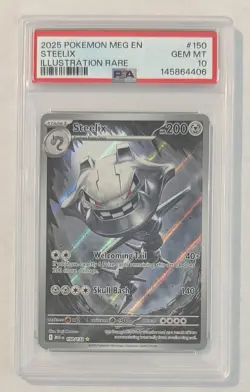 Pokemon Steelix Illustration Rare Holo Me01: Mega Evolution PSA 10 150/132 - Image 1