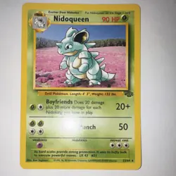Pokemon Nidoqueen Jungle Rare 23/64 90 HP English Unlimited Wizards 1999 - Image 1