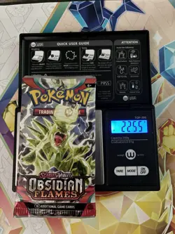 VERY HEAVY! 22.55Gram Obsidian Flames Pokemon TCG Factory Sealed Booster Pack!!! - Image 1