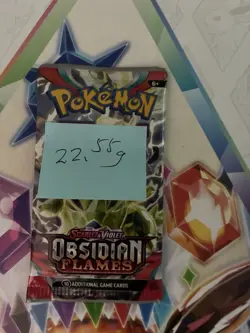 VERY HEAVY! 22.55Gram Obsidian Flames Pokemon TCG Factory Sealed Booster Pack!!! - Image 2