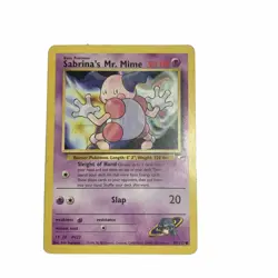 Pokemon TCG Sabrina's Mr. Mime Gym Heroes 94/132 Regular Unlimited Common - Image 1