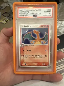 Charizard Pokemon 2007 World Champions Pack Ued Japanese 008/108 POP 15 PSA 10 - Image 1