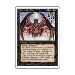 WOTC MtG 3rd Ed Lord of the Pit (R) VG - Image 1