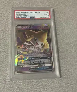 2019 Pokemon Sun & Moon Unified Minds JIRACHI GX 79 PSA 9 Mint - Image 1