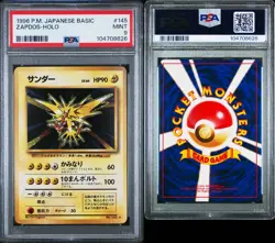 1996 Pokemon Japanese Basic #145 Zapdos Holo PSA 9 Mint Base Set Vintage Rare NM - Image 2