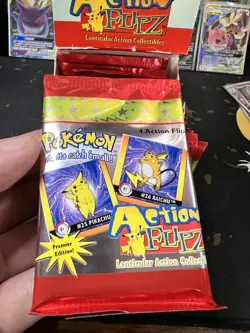 Pokemon Action Flipz Premier Edition 1999 Nintendo SEALED PACK - Image 2