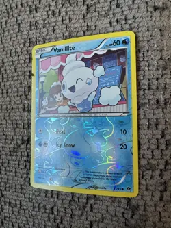 2012 Pokemon Black & White Next Destinies 31/99 Vanillite Reverse Holo MINT Rare - Image 2