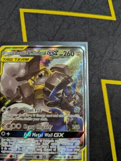 Lucario & Melmetal GX SM192 Sun and Moon Tag Team Pokemon Black Star Promo - Image 5