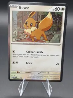 Pokemon TCG Eevee SVP200 Black Star Cosmos Holo Promo SV Destined Rivals NM - Image 1