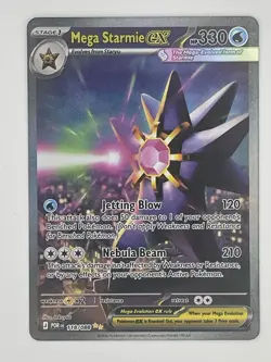 Pokemon Mega Starmie EX 118/088 Rare Mega Evolution 330 HP Jetting Blow - Image 1