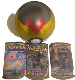 2021 Level Ball Pokeball Tin D21 | Sun&Moon Cosmic Eclipse | Pokemon TCG |Sealed - Image 1