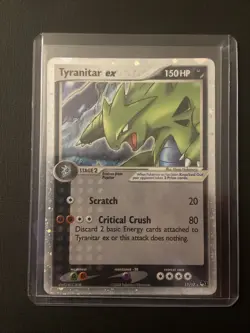 Pokemon TCG Tyranitar EX Pop Series Promos 17/17 Holo Cosmos Holo Rare LP - Image 1