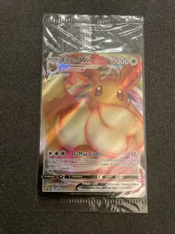 SEALED Eevee VMAX SWSH087 Black Star Promo Full Art Holo Pokemon TCG 2021 NM-M - Image 1