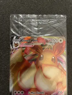 SEALED Eevee VMAX SWSH087 Black Star Promo Full Art Holo Pokemon TCG 2021 NM-M - Image 4