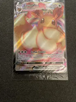 SEALED Eevee VMAX SWSH087 Black Star Promo Full Art Holo Pokemon TCG 2021 NM-M - Image 5