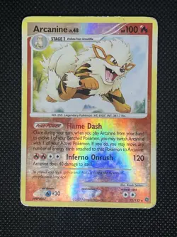 Pokemon Arcanine Rare Reverse Holo 22/132 Secret Wonders 2007 100 HP Flame Dash - Image 1